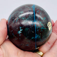 Load image into Gallery viewer, Chrysocolla Cuprite Scry Crystal Round | 65mm | Blue/Copper | 1 Sphere