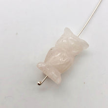Load image into Gallery viewer, 2 Wisdom Carved Rose Quartz Owl Beads | 21.5x12x9.5mm | Pink - PremiumBead Alternate Image 5
