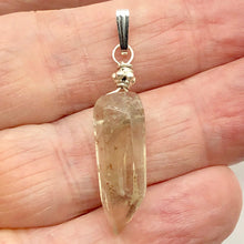 Load image into Gallery viewer, Smoky Quartz Sterling Silver Crystal | 1 1/2" Long | Smoky Clear | 1 Pendant |