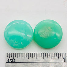 Load image into Gallery viewer, Radiant 2 Natural Chrysoprase Agate 12x5mm Coin Beads 9574A