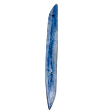 Load image into Gallery viewer, Kyanite 5.28g Spear Pendant Bead | 79x8x3mm | Blue Silver | 1 Bead |