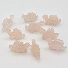 Load image into Gallery viewer, 2 Lovely Dinosaur Rose Quartz Stegosaurus Beads | 21x11x8mm | Pink