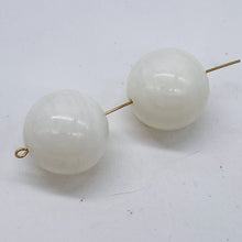 Load image into Gallery viewer, Onyx White Large Round Bead Parcel | 17mm | White | 2 Beads |