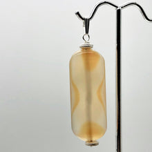 Load image into Gallery viewer, Red Orange Sardonyx Pendant with Sterling Silver Accent Bead | 2 1/4" Long |