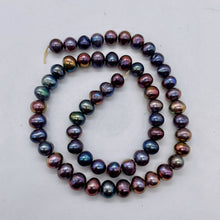 Load image into Gallery viewer, Premium Rainbow Peacock 8x7mm Freshwater Pearl Strand 102271