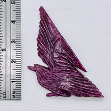 Load image into Gallery viewer, Ruby Eagle Carved Figurine | 55x28x4 mm | Red | 1 Carving | 40.2 cts |