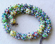 Load image into Gallery viewer, Wow 5 Hob Nail Glass Lampwork Beads 007556 - PremiumBead Alternate Image 2