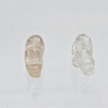 Load image into Gallery viewer, 2 Quartz Hand Carved Rhinoceros Beads, 21x13x10mm, Clear 009275QZ | 21x13x10mm | Clear - PremiumBead Alternate Image 6