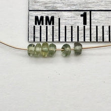 Load image into Gallery viewer, 6 Untreated Blue/Grey/Purple/Green Sapphire 2x1mm Roundel Beads 7704