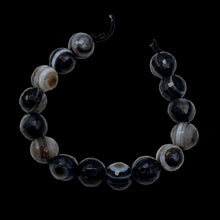 Load image into Gallery viewer, 15 Sardonyx Faceted 7.5mm Round &quot;Eye&quot; Beads10275
