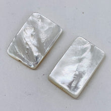 Load image into Gallery viewer, Natural AAA Mother of Pearl Shell Pendant Bead| 21x14 to 23x15x4mm | 2 Beads |