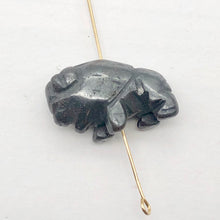 Load image into Gallery viewer, Stability Hematite Bison / Buffalo Figurine Worry Stone | 21x14x8mm | Silver Black