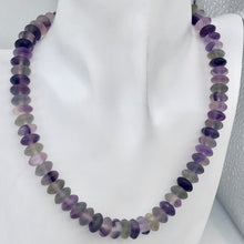 Load image into Gallery viewer, Fantastic! Multi-Hue Frosted Fluorite 10x5mm Wheel-Rondelle Bead Strand - PremiumBead Primary Image 1