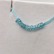 Load image into Gallery viewer, 1 inch of Blue Zircon Faceted 4x3-1.5mm Roundel (11-13) Beads 10847 - PremiumBead Alternate Image 8