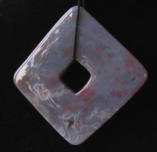 Load image into Gallery viewer, Druzy Fancy Lavender Jasper Square Donut Bead 10278B - PremiumBead Alternate Image 2
