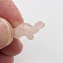Load image into Gallery viewer, Dinosaur! Rose Quartz Diplodocus Dinosaur Figurine | 21x14x8mm | Pink