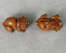 Load image into Gallery viewer, Carved Boxwood Sharpei Dog Ojime/Netsuke Bead - PremiumBead Alternate Image 4