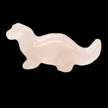 Load image into Gallery viewer, Dinosaur! Rose Quartz Diplodocus Dinosaur Figurine | 21x14x8mm | Pink