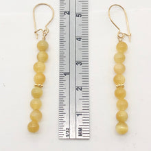 Load image into Gallery viewer, Tigereye 14K Gold Filled Earrings | 2 Inch Drop | Golden |