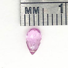 Load image into Gallery viewer, Natural Pink Sapphire Briolette Pendant Bead | 6x3x2mm | .43cts | 1 Bead |