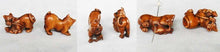 Load image into Gallery viewer, Play Carved Boxwood Cat Kitty with Mouse Ojime/Netsuke Bead | 25x18x8mm | Brown - PremiumBead Alternate Image 4