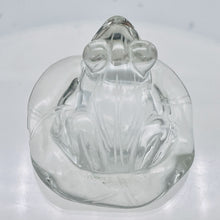 Load image into Gallery viewer, Quartz Frog on Lilly Pad Carving | 30x45x45mm | Clear | 1 Figurine |