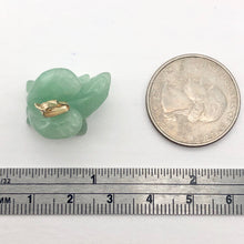 Load image into Gallery viewer, Aventurine Eagle Pendant Necklace | Semi Precious Stone Jewelry | 14k Pendant - PremiumBead Alternate Image 4