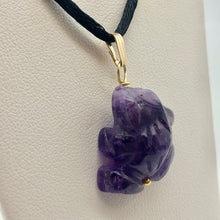 Load image into Gallery viewer, Ribbit Amethyst Frog 14Kgf Pendant 509266AMG - PremiumBead Alternate Image 2