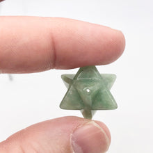 Load image into Gallery viewer, Kabbalah 2 Aventurine Merkabah Star Beads | 25x15x15mm | Green - PremiumBead Alternate Image 2