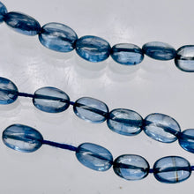 Load image into Gallery viewer, 4 Beads of Rare Amazing Blue Kyanite Flat Oval Beads 4874