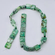 Load image into Gallery viewer, Minty Mojito Green Turquoise Square Coin Bead Strand 107412D