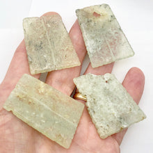 Load image into Gallery viewer, Prehnite Tapezoid Flat Coin Pendant Beads | 52x40x30x3mm | Green | 4 Beads |