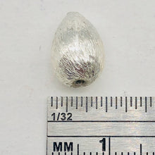 Load image into Gallery viewer, Designer Brushed Sterling Silver Teardrop Bead 10337