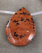 Load image into Gallery viewer, hot-dendritic-jasper-briolette-pendant-bead-strand-33x25x5mm-13-beads Alternate Image 5