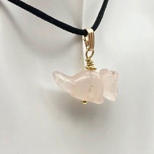 Load image into Gallery viewer, Pink Dinosaur Pendant Rose Quartz Triceratops 14K Gold-Filled Pendant 509303RQG - PremiumBead Alternate Image 6