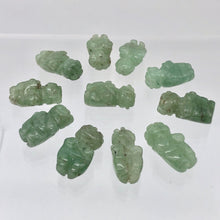 Load image into Gallery viewer, 2 Carved Aventurine Goddess of Willendorf Beads | 20x9x7mm | Green - PremiumBead Alternate Image 10