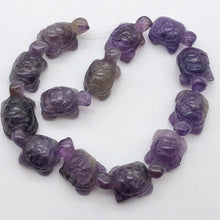 Load image into Gallery viewer, Charming 2 Carved Amethyst Turtle Beads - PremiumBead Alternate Image 4