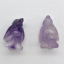 Load image into Gallery viewer, March of The Penguins Carved Amethyst Figurine | 21x12x11mm | Purple - PremiumBead Alternate Image 12
