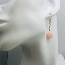 Load image into Gallery viewer, Peruvian Opal Sterling Silver Dangle Earrings | 1 1/4" Long | Pink | 1 Earrings|