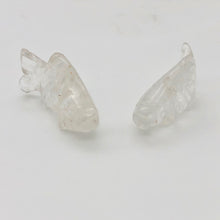 Load image into Gallery viewer, Swimmin' 2 Carved Quartz Fish Koi Carp Beads | 23x11x5mm | Clear