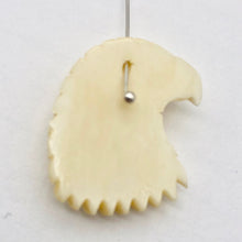 Load image into Gallery viewer, Waterbuffalo Bone Bald Eagle | 25x22x6mm | Cream | 1 Bead - PremiumBead Alternate Image 4