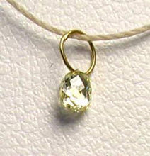 Load image into Gallery viewer, 0.21cts Natural Canary 3x2.5x2mm Diamond 18K Gold Pendant 8798P - PremiumBead Alternate Image 3