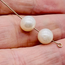 Load image into Gallery viewer, Natural Creamy Satin 8mm - 9mm Pearl 8 inch Strand 002639HS