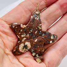 Load image into Gallery viewer, Starfish 14K Gold Filled Starfish | 2 1/2" Long | Brown White | 1 Pendant