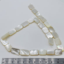 Load image into Gallery viewer, Natural Mother of Pearl Shell Rectangle Bead Strand 102143
