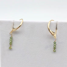 Load image into Gallery viewer, Sparkle Parrot Green Diamond (.73cts) &amp; 14K Gold Earrings 309605 - PremiumBead Alternate Image 10
