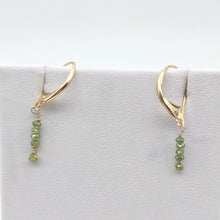 Load image into Gallery viewer, Sparkle Parrot Green Diamond (.73cts) & 14K Gold Earrings 309605 - PremiumBead Alternate Image 10