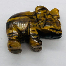 Load image into Gallery viewer, Wild 2 Hand Carved Tiger Eye Elephant Beads | 21x14.5x9mm | Bronze
