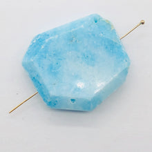 Load image into Gallery viewer, 69cts Natural Hemimorphite Druzy Pendant Bead | Blue | 31x28x7mm | 1 Bead |
