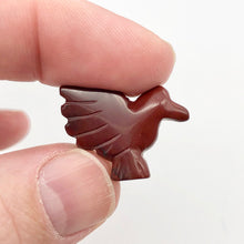 Load image into Gallery viewer, 2 Hand Carved Brecciated Jasper Dove Bird Beads | 25.5x19x5.5mm | Red - PremiumBead Alternate Image 5